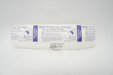 BD 303134 Syringe, Slip Tip, 10mL